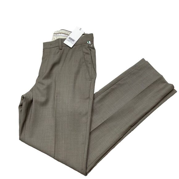 Brand New With Tags Azzaro Brand 100% Wool Super 120 Pants See Measurements - Picture 1 of 12